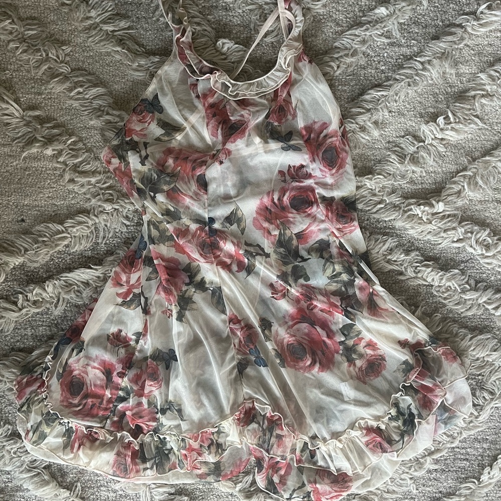 Mesh Floral Dress